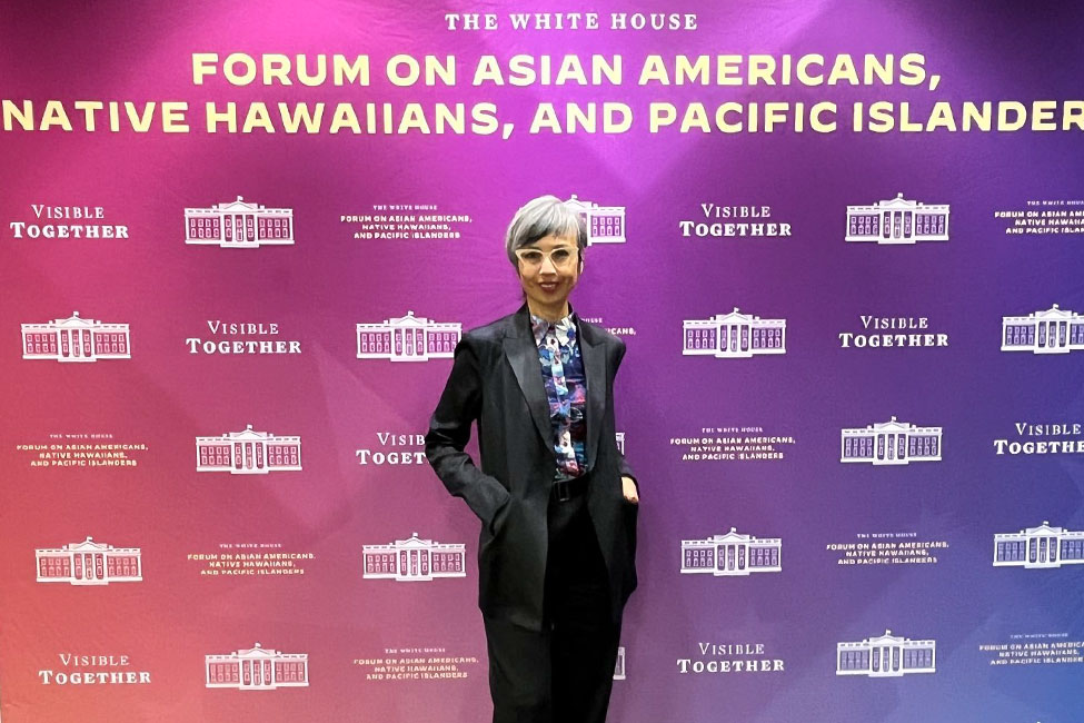 Ninez Ponce attending the White House forum event for AANHPI Heritage Month